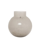Glassvase rund beige d21 h22 cm