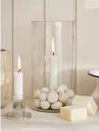 Stage glass t 2,2 cm lys h25 ø13 cm