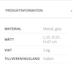 Korfu lykt svart stor