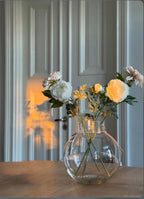 Glassvase rund d21 h22 cm