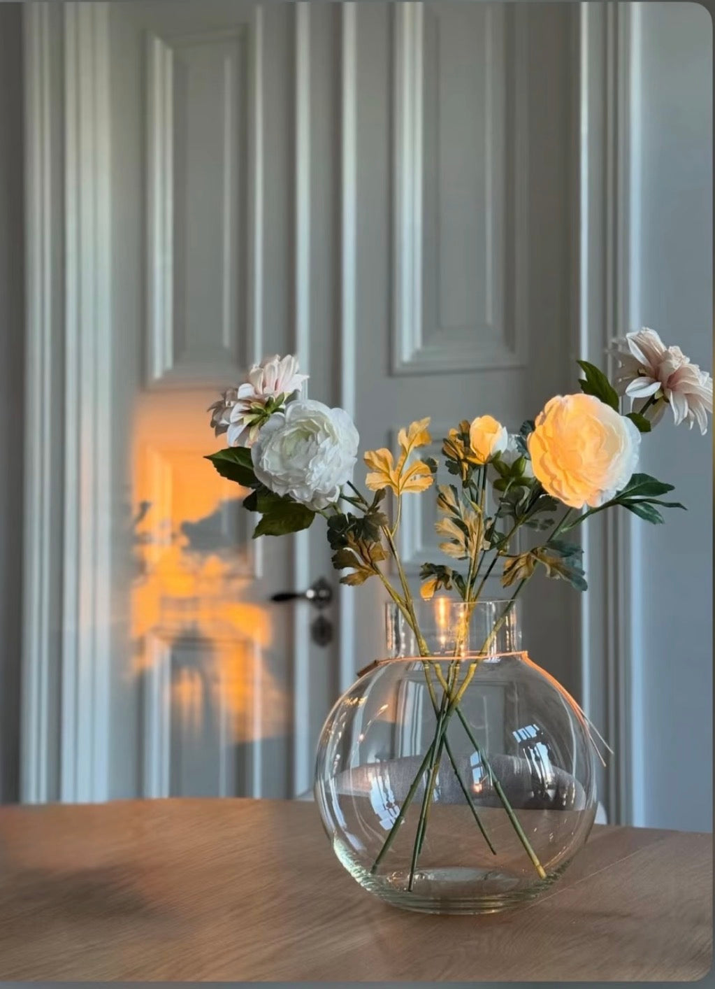 Glassvase rund d21 h22 cm