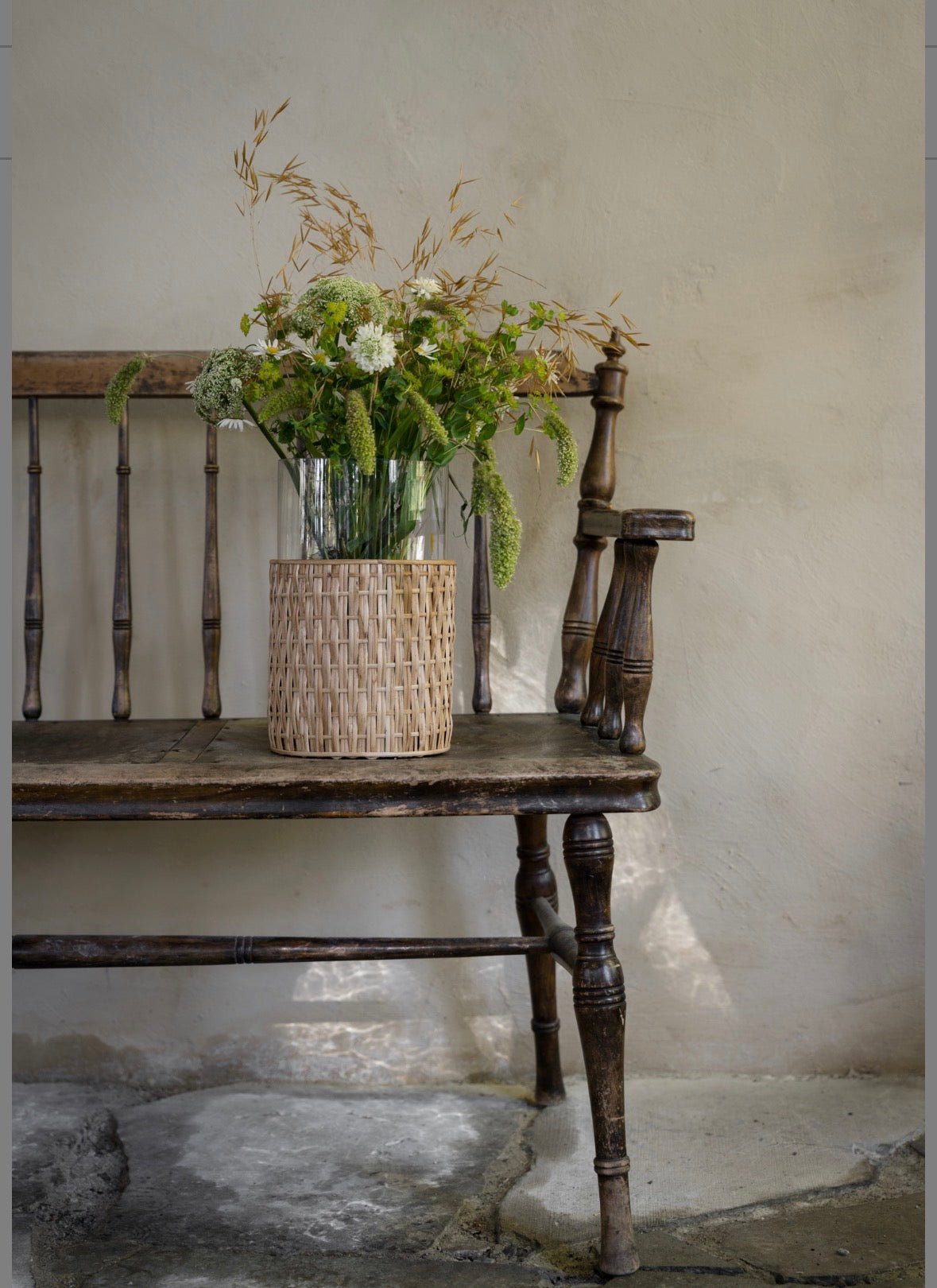 Vase lys korg d18 h30