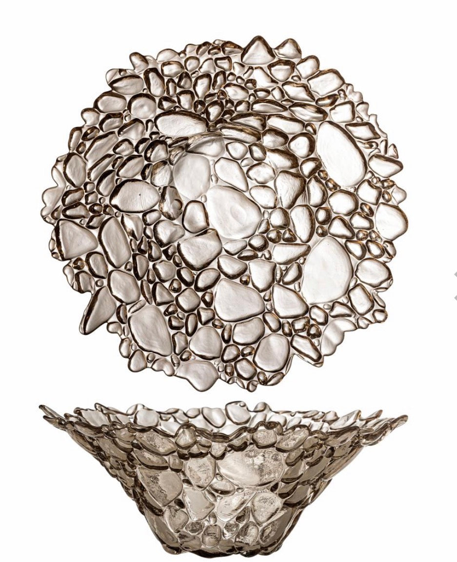 Tinki skål natur, glass ø30 h12 cm