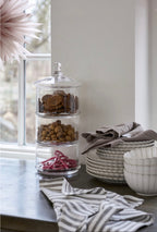 Julianna 3 layer glass jar 18*18*39 cm