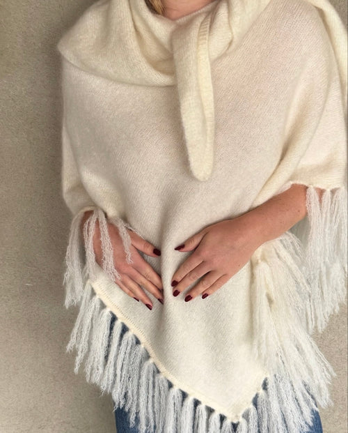 Caroline Poncho m/frynser