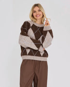 Harlekin knit pullover