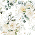 Serviett Ecalyptus &roses kaffe