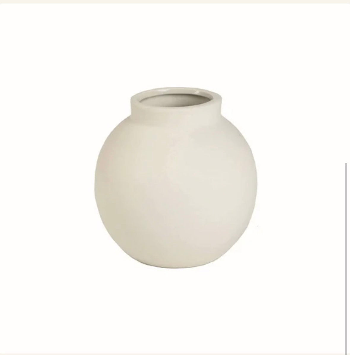 Nora Vase beige small