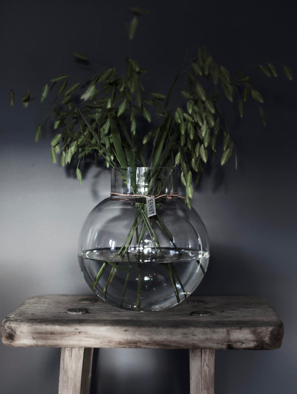 Glassvase blank d24 h25 cm