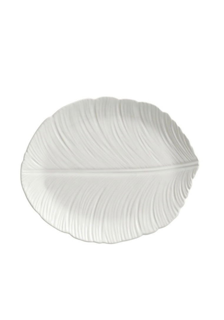 Pure leaf cake plate 18*22 cm