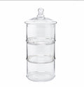 Julianna 3 layer glass jar 18*18*39 cm