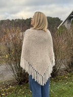 Caroline Poncho m/frynser