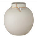 Vase stengods beige d13 h14 cm