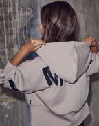 Maxi split zip hoodie