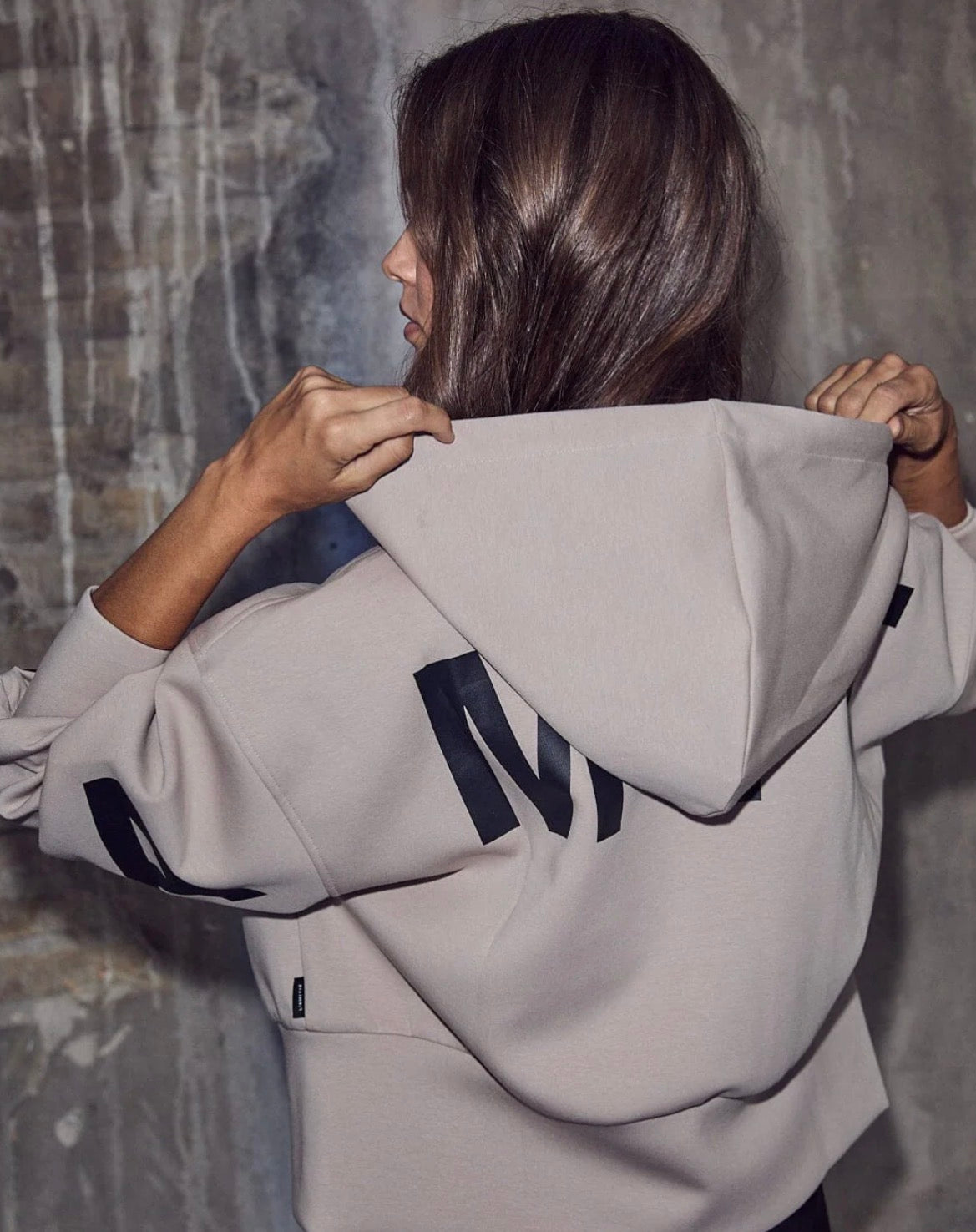 Maxi split zip hoodie