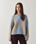 Lai knit skye blue mix