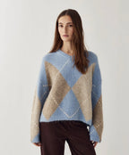 Lai knit skye blue mix