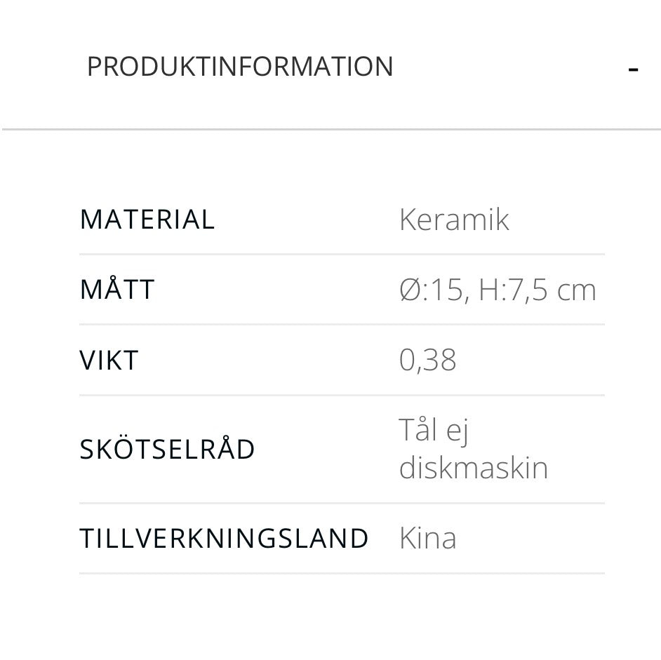 Claire skål mini