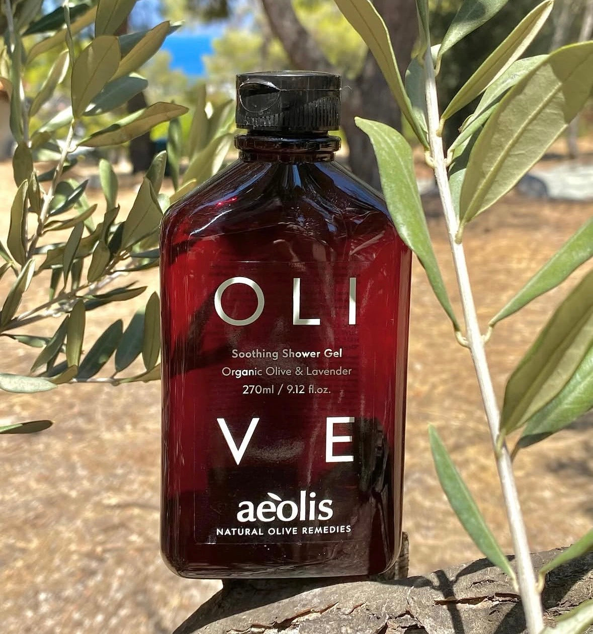 Shower gel organic olive & lavender 270 ml