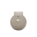 Glassvase rund beige d13 h14