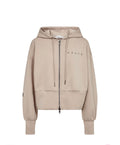 Maxi split zip hoodie