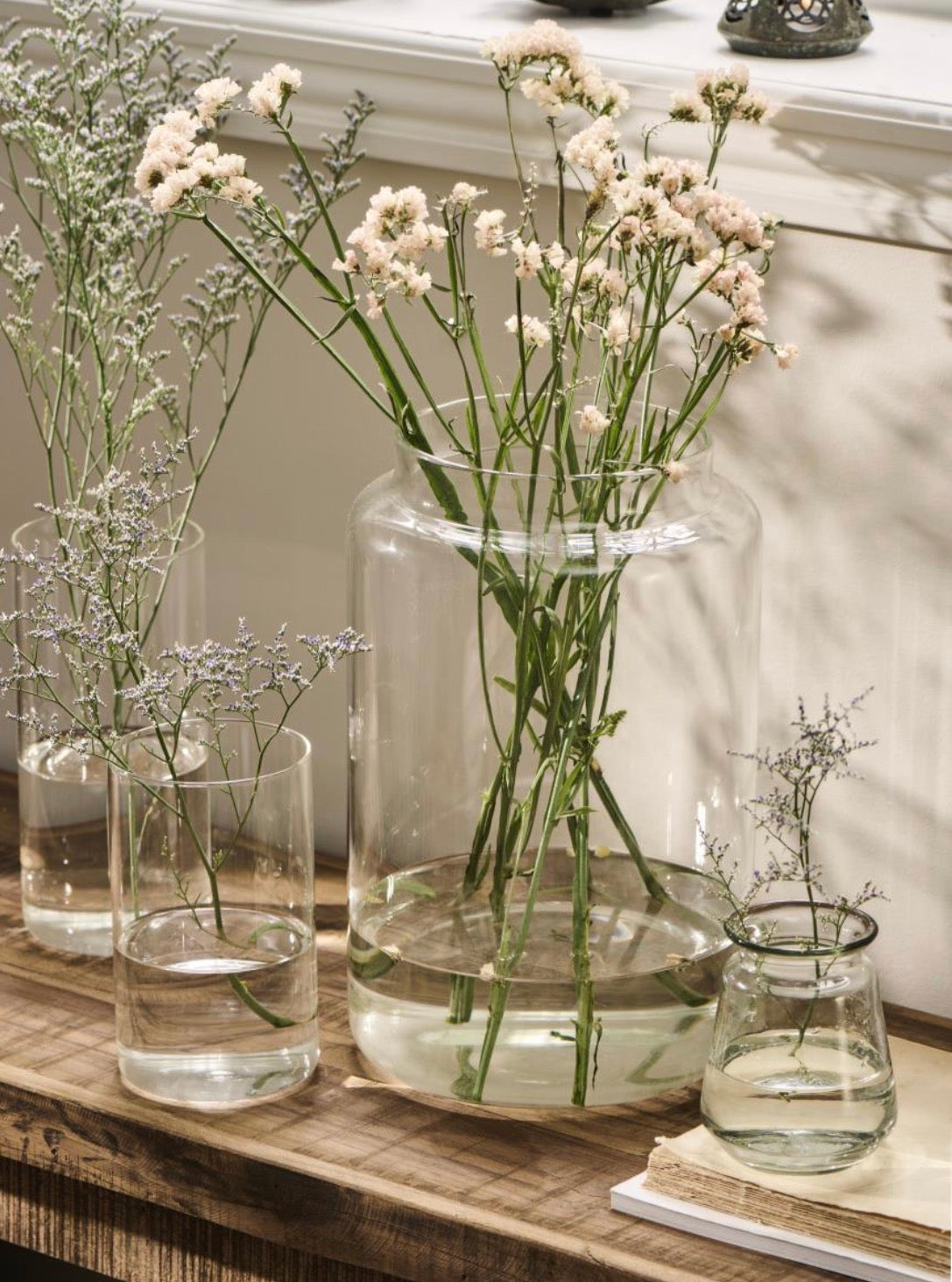 Glass vase h27 ø19 cm