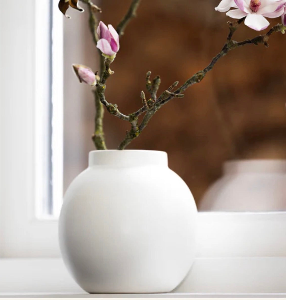 Nora Vase hvit medium