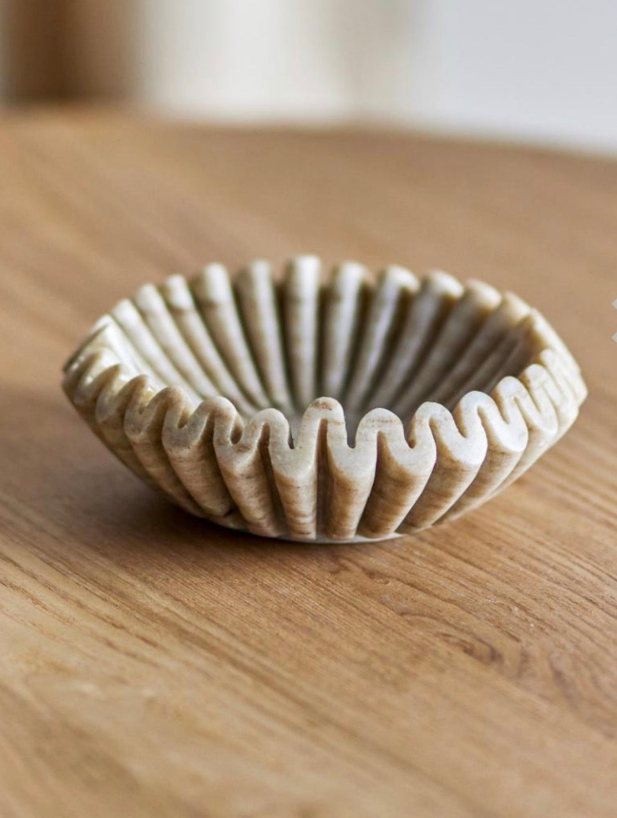 Harmonia skål natur, marmor ø17,5 h6 cm