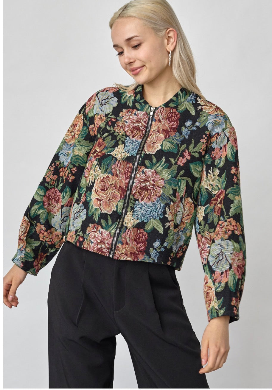 N.Garwin jacket flower jacquard
