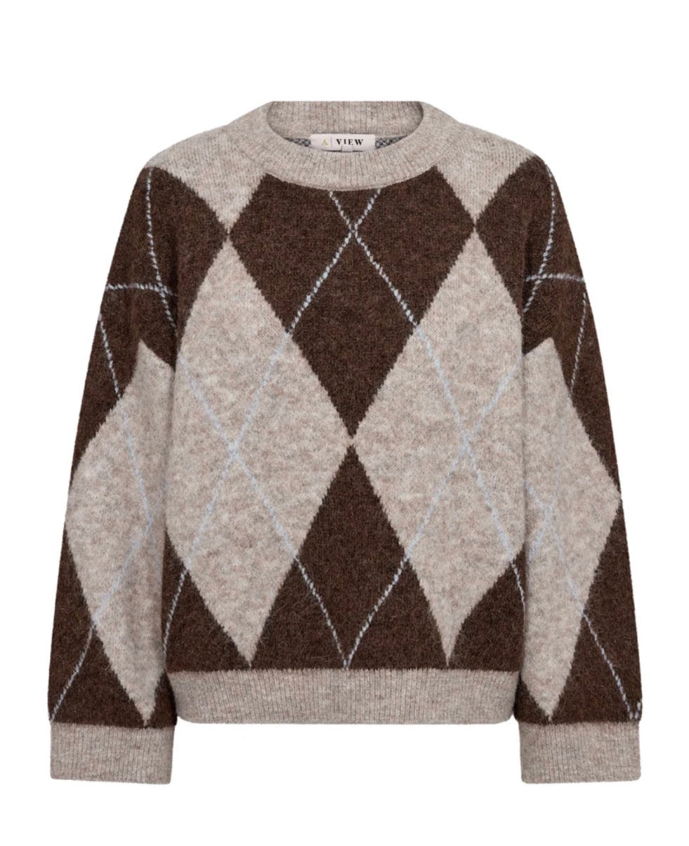 Harlekin knit pullover