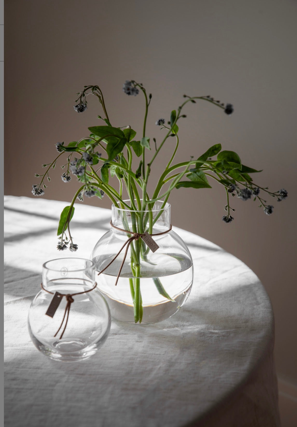 Glassvase blank d13 h14 cm