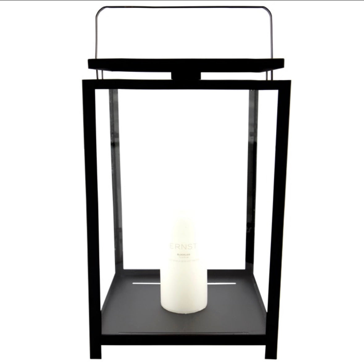 Lykt til kubbelys h47 Sort