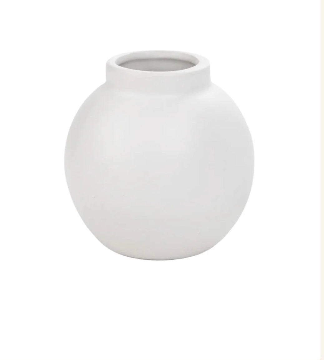 Nora Vase hvit small