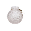 Glassvase rund struktur d21 h22 cm