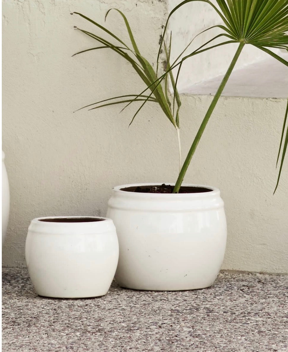 Glazepotl-white 19*22 cm